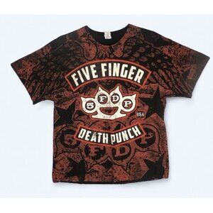 Five Finger Death Punch T Shirt Mens XL Double Sided‎
